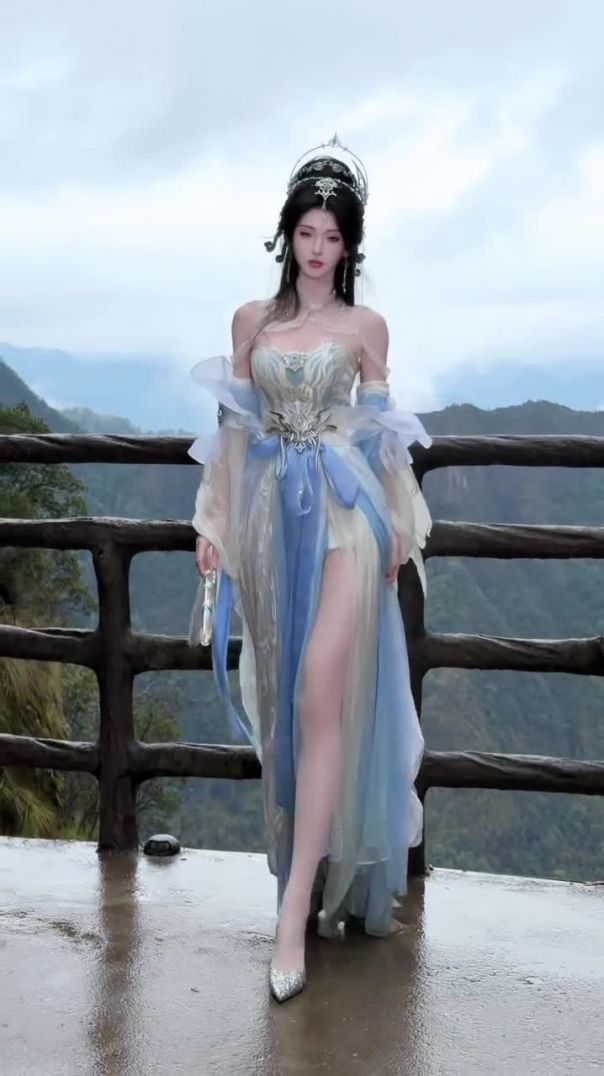 The Frozen Goddess: Ethereal Beauty in the Mountains ❄️✨