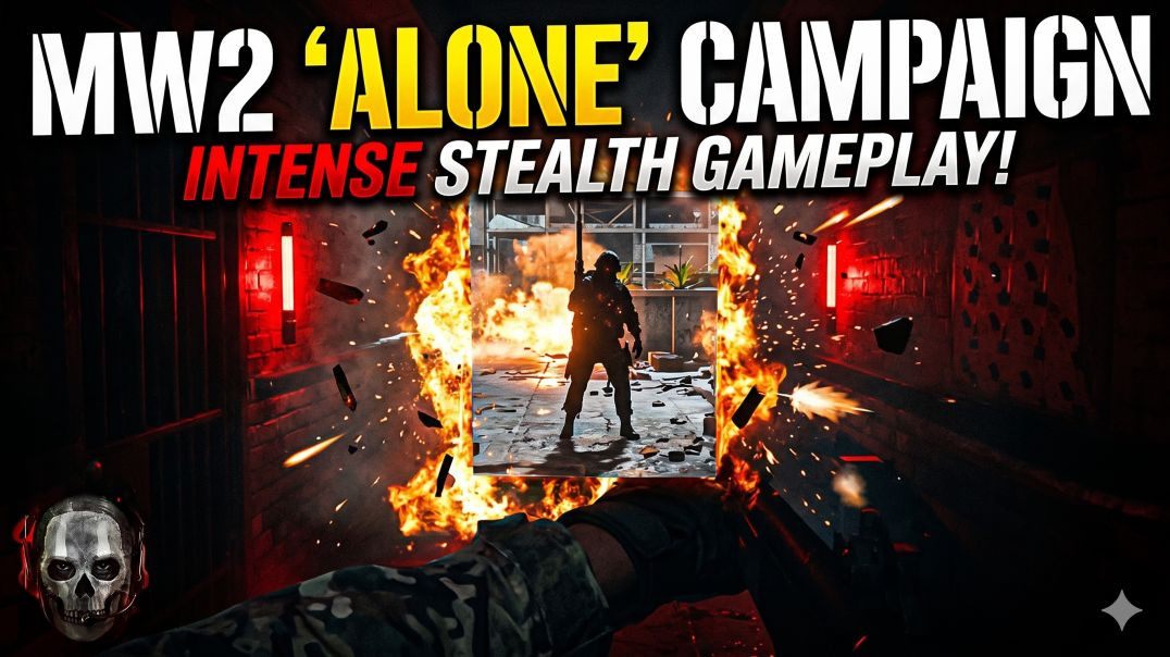⁣MW2 Alone Gameplay – Ghost & Soap’s Most Tense Mission