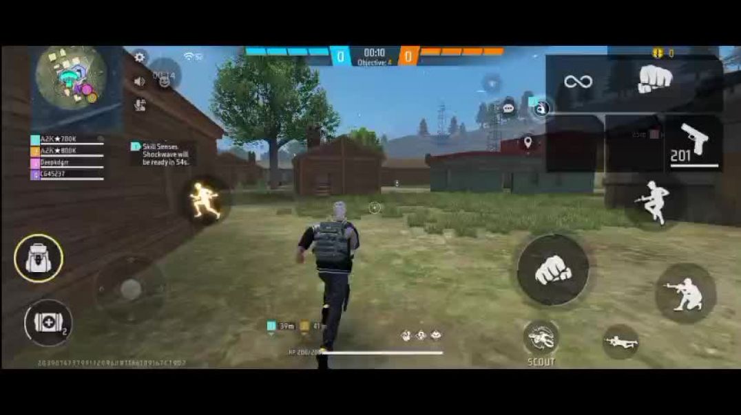 ⁣Free Fire Max Level 2 Gameplay Video