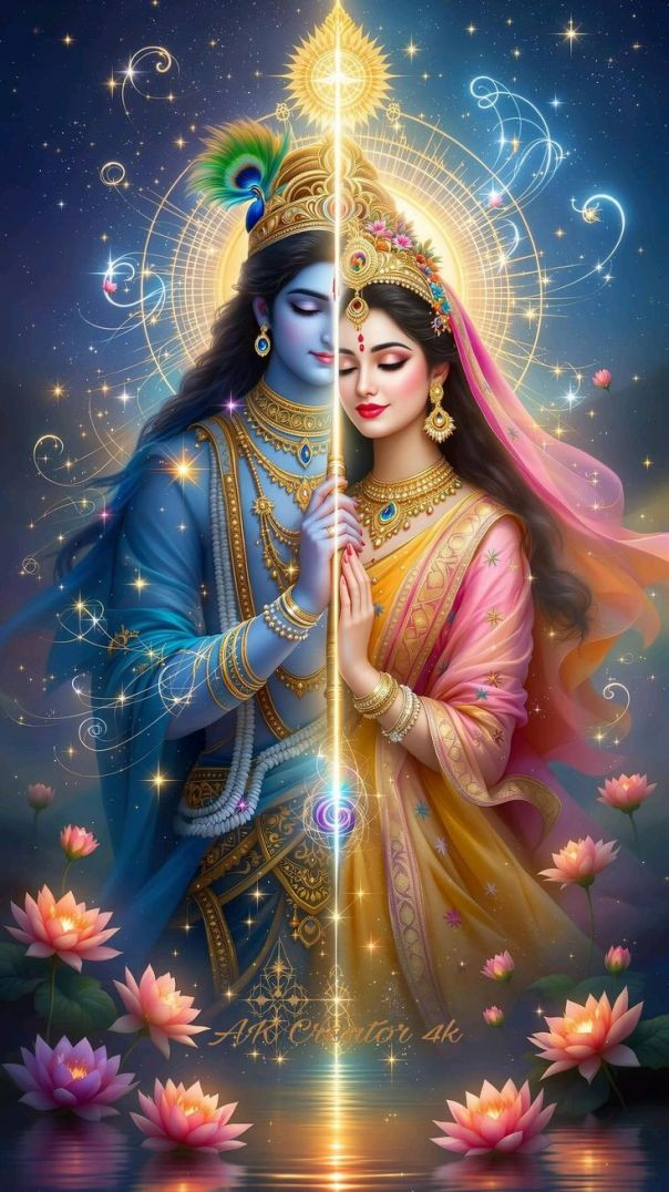 Radha Krishna Divine Love ❤️🪈 | Eternal Prem Kahani ✨
