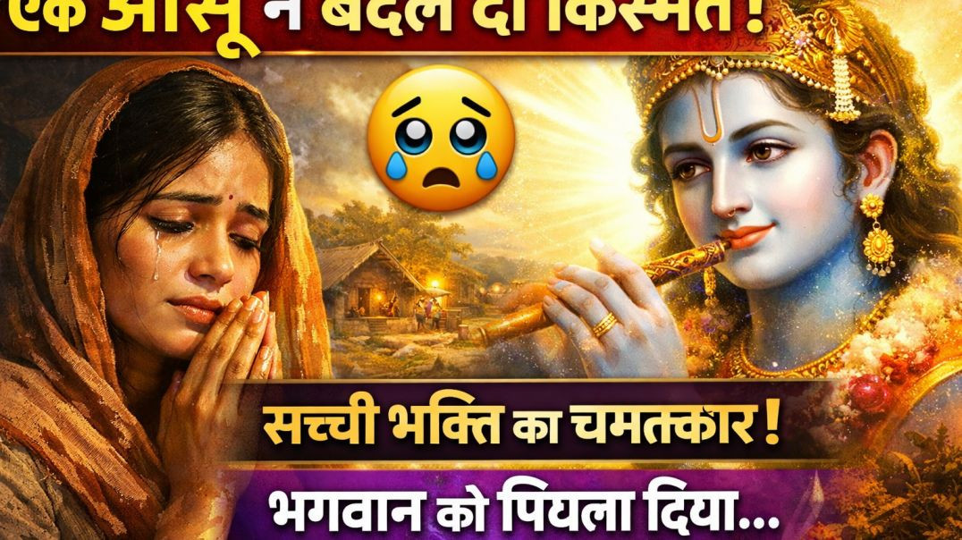 “एक आंसू ने बदल दी किस्मत 😢  सच्ची भक्ति का चमत्कार  दिल छू लेने वाली कहानी”