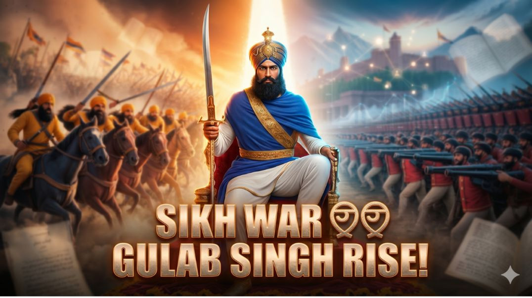⁣⁣First Anglo-Sikh War ⚔ | Gulab Singh Ka Uday 👑 | Punjab History #shorts