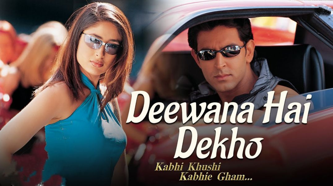 ⁣deewana hai dekho_kabhi khusi kabhi gham_hrithik roshan_kareena kapoor_sonu nigam_alka yagnik