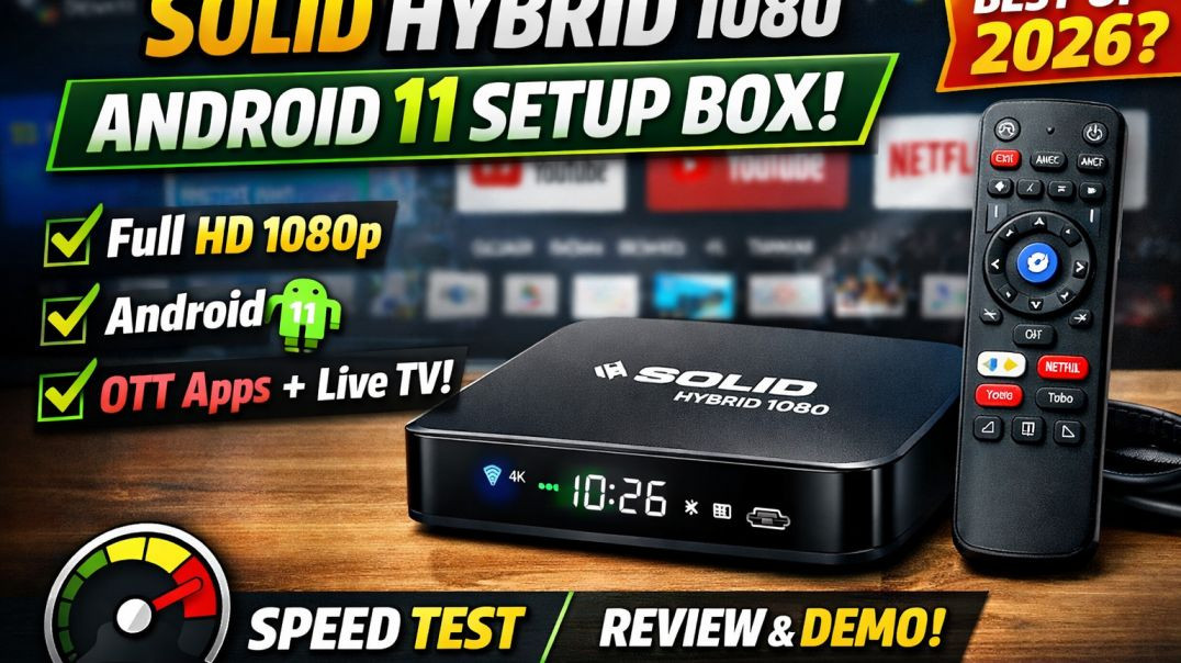 ⁣Android 11 Setup Box 🔥 Solid Hybrid 1080 Full Review | Best Budget TV Box