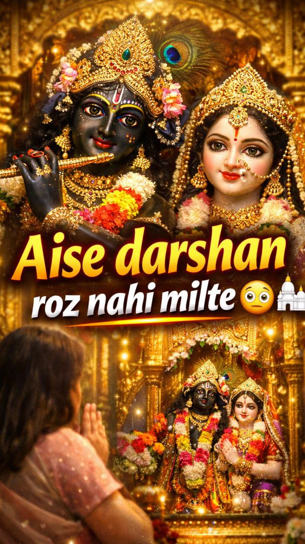 Aaj ke Radha Krishna ke दिव्य darshan 🙏✨ । राधा रानी का भव्य दृश्य देखकर चौंक जाएंगे