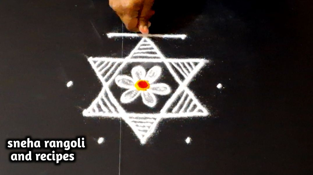 ✨ Ugadi Special 5×3 Dots Muggulu | Small & Easy Rangoli Design 2026 🌸