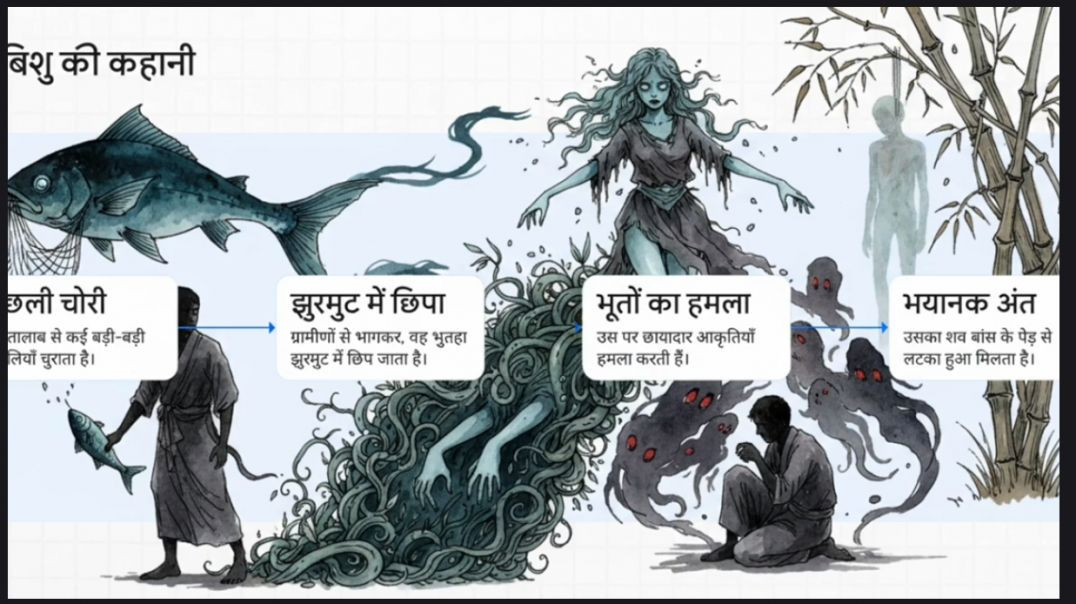⁣बास के झुरमुट का साया भुतिया हिंदी कहानी!!