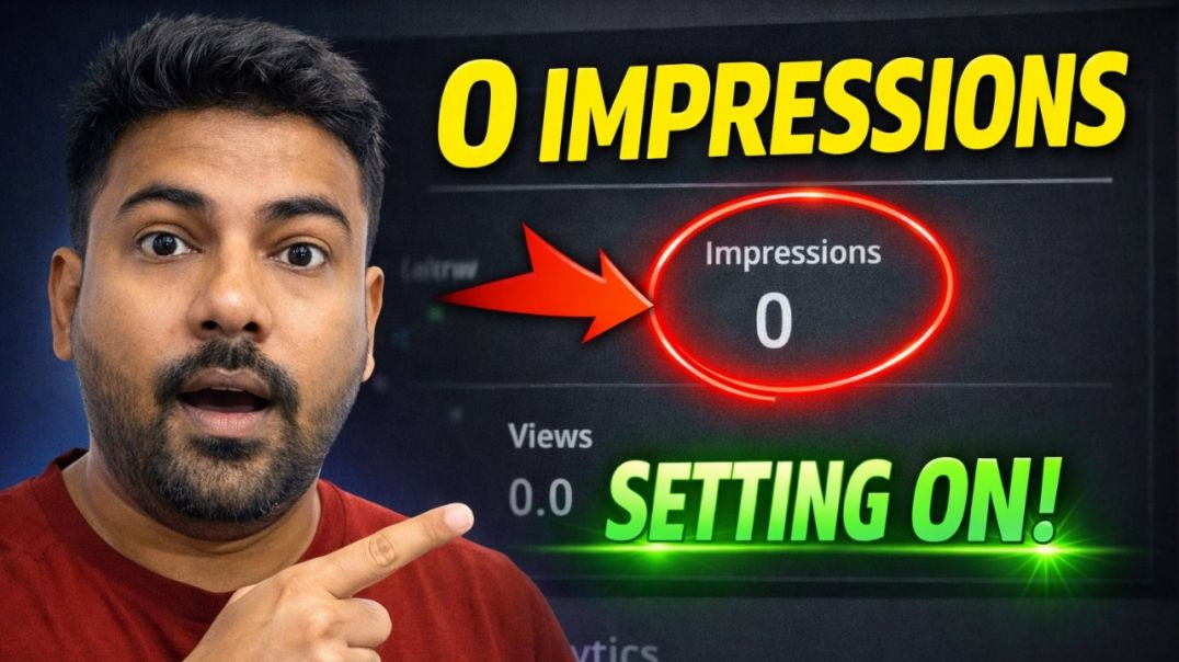 Impressions Nahi Aa Rahe? YouTube Setting ON Karo (0 Se 1000 Impressions) 🔥