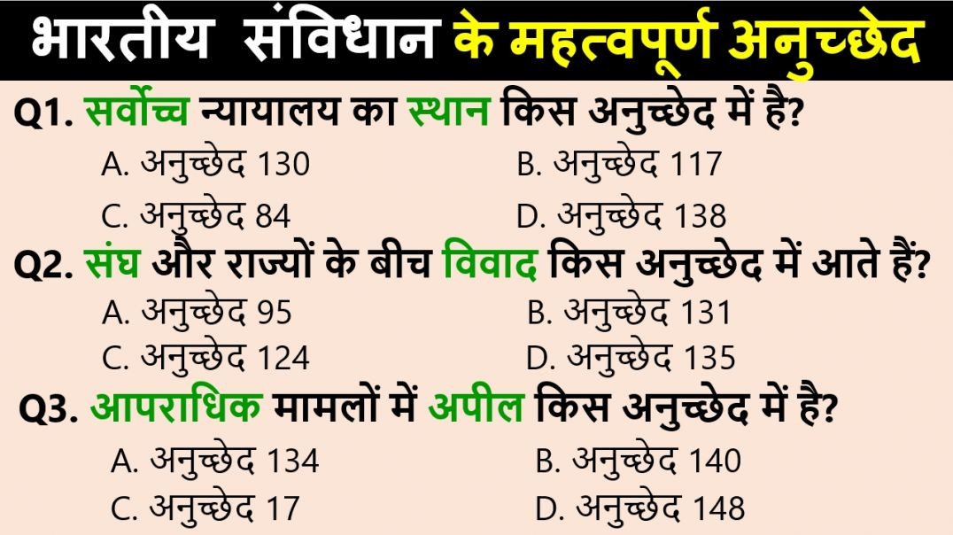 ⁣संविधान Articles Power Session | Exam के लिए Complete Coverage