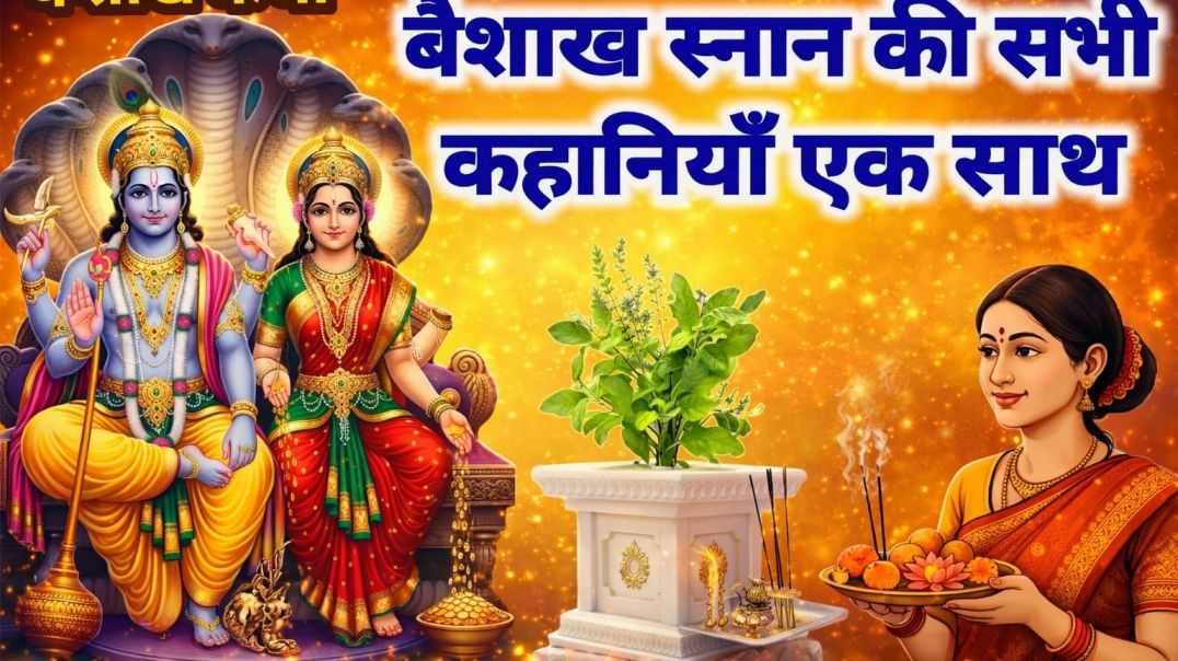 वैशाख स्नान कथा Baishakh snan ki kahani Vaishakh maas katha Vaishakh snan mahatmya वैशाख मास महत्व ह