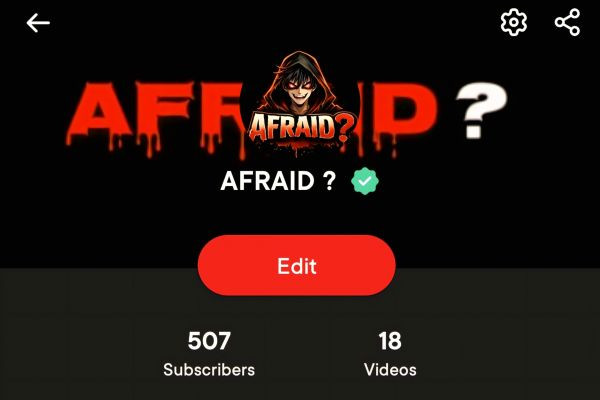 500 subs. No noise, just growth. 🖤 <br>Afraid ? sirf ek channel nahi… ek vibe ban raha hai 👻 <br>Thanks for being part of the journey. <br>Next stop → 1K 🚀"