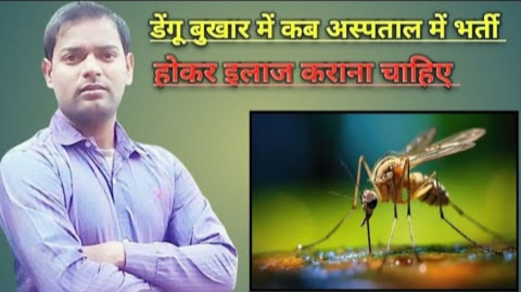 ⁣डेंगू बुखार में कब अस्पताल में भर्ती होकर इलाज कराना चाहि(720P_