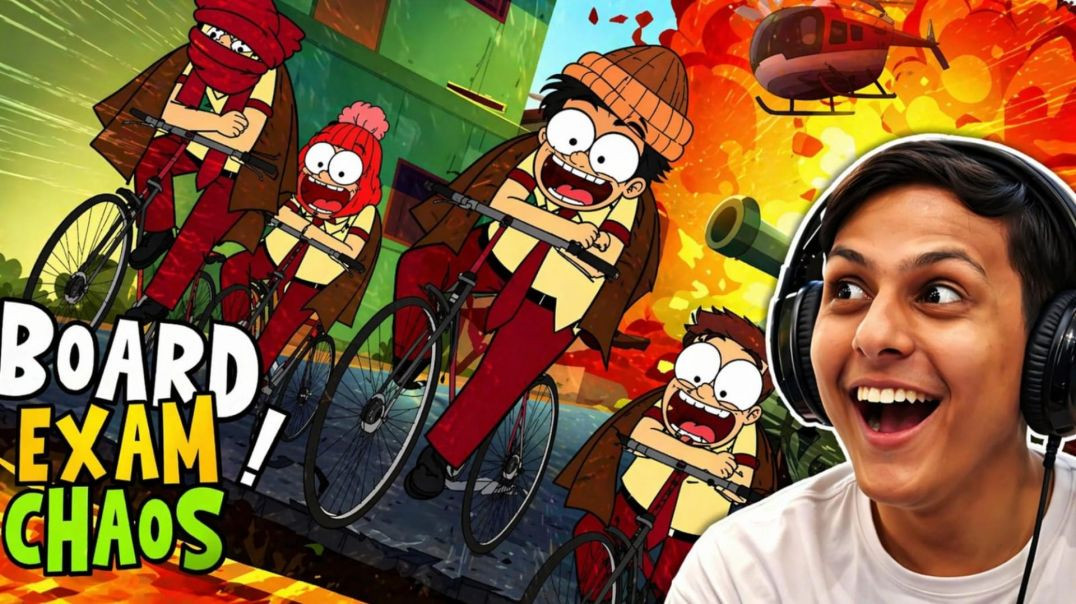 ⁣Board Exam Chaos 😂 | Funny Cartoon Reaction