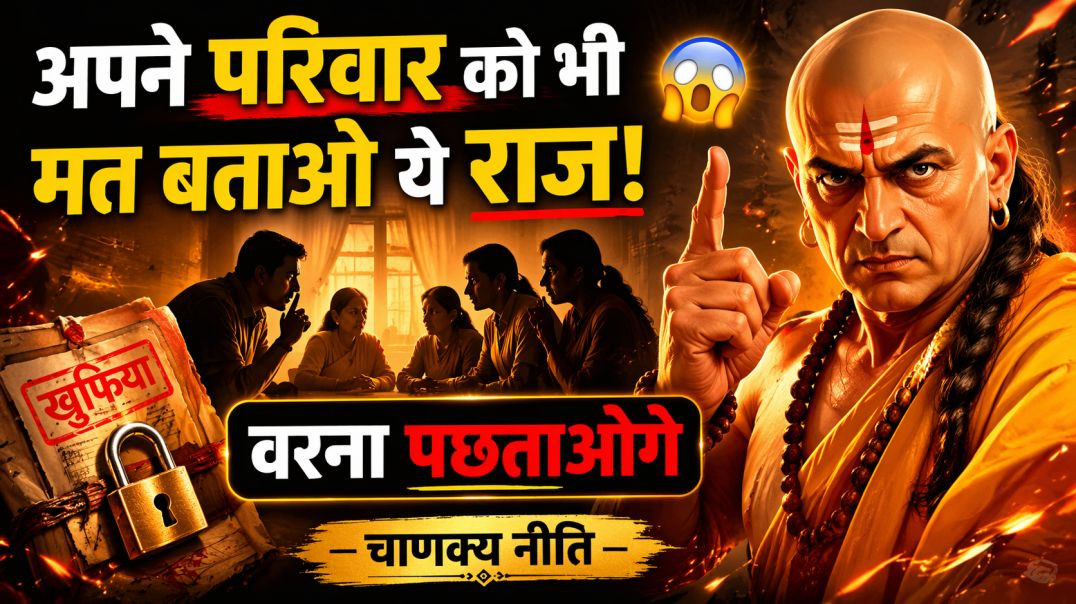 ⁣अपने परिवार को भी मत बताओ ये राज! 😱 वरना पछताओगे | चाणक्य नीति 🔥