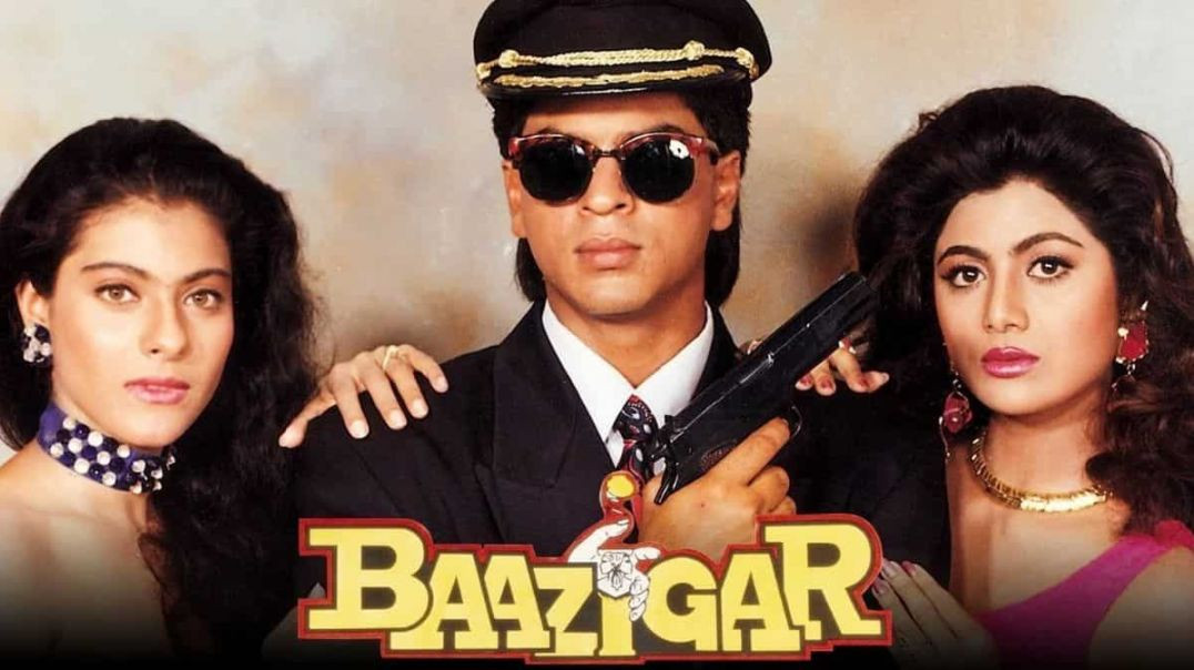 ⁣baaziger o baaziger_title track_shahrukh khan_kajol_kumar sanu_alka yagnik