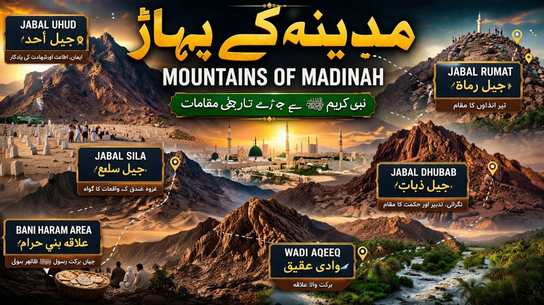 ⁣Madinah Ke Pahad 🏔️ | Islamic Video