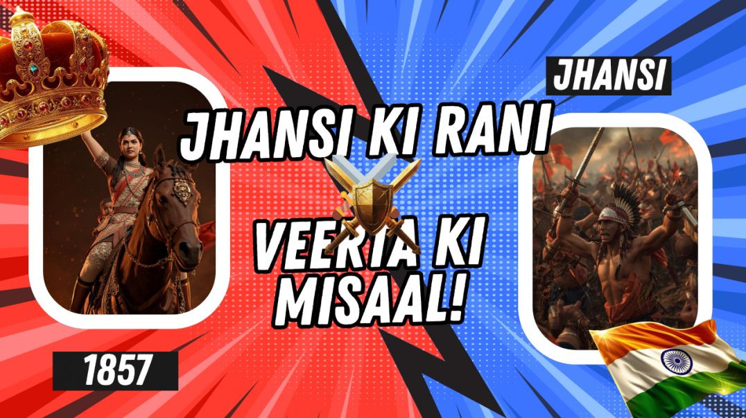⁣⁣Rani Lakshmibai Ki Veerta ⚔ | Jhansi Ki Rani Story 🇮🇳 | Fearless Queen #shorts