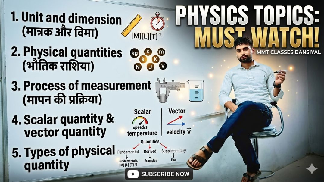 ⁣VID_20260421_Physics ki Shuruat: Units and Dimensions (Zero to Hero Batch)