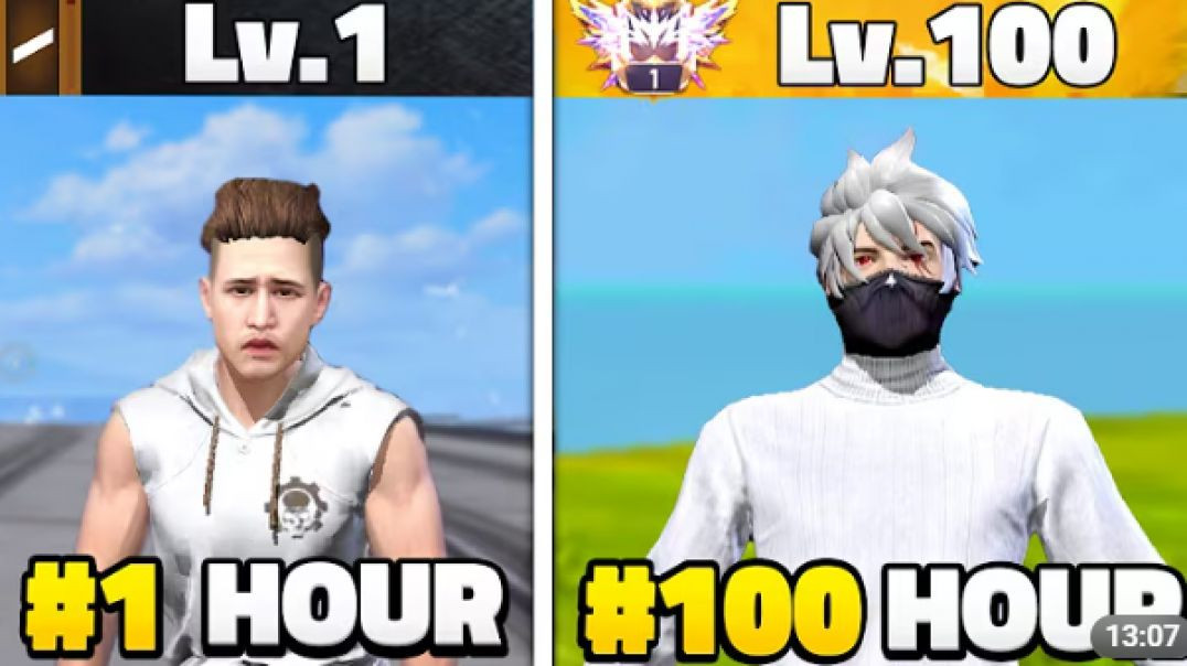 ⁣playing 100 hours free fire