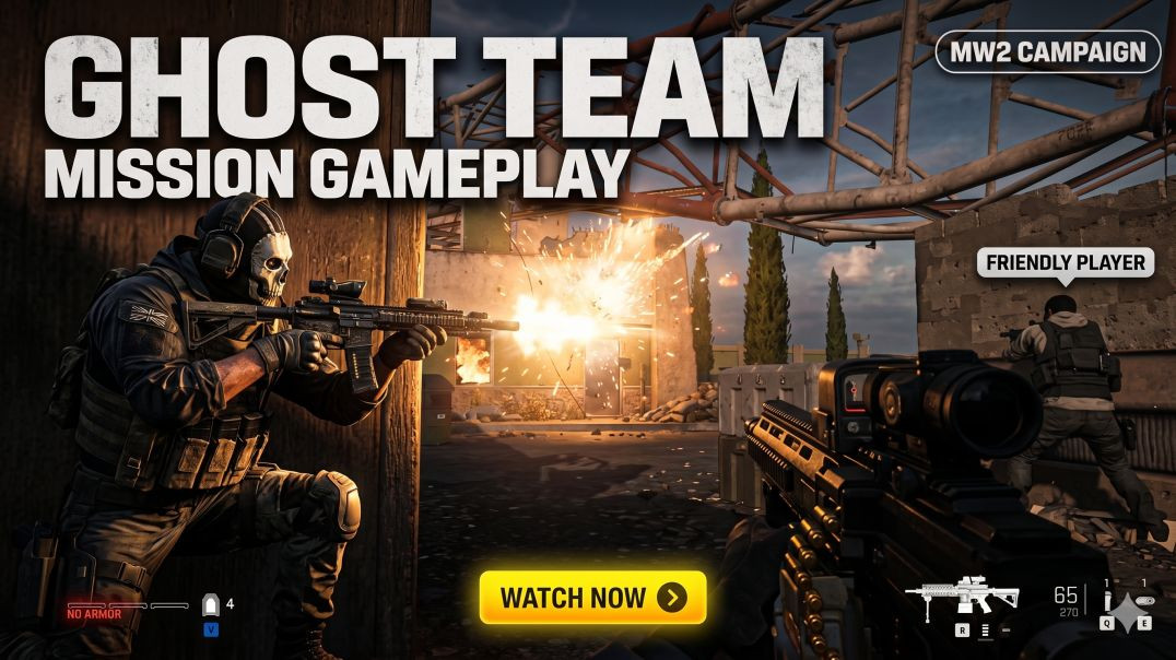 ⁣Call of Duty MW2 – Ghost Team Mission Gameplay (Full Walkthrough)