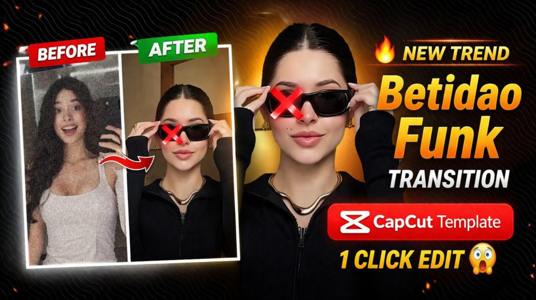 ⁣Betidao Funk Transition🔥 Reels Edit | New CapCut Template Tutorial |Instagram Trending Reels Editing