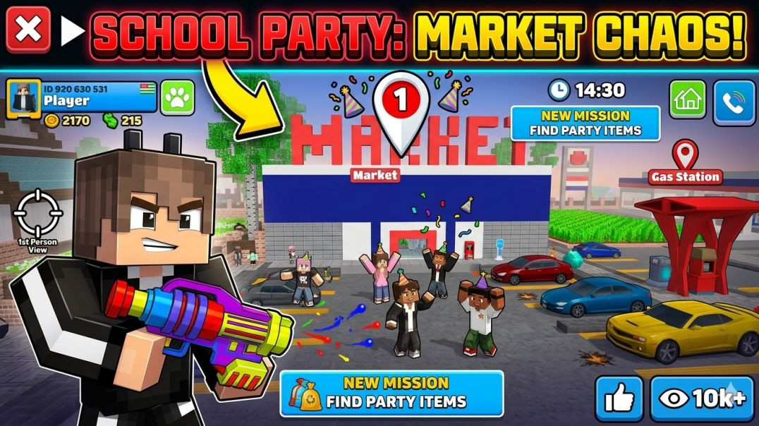 ⁣School party craft
