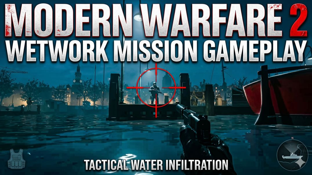 ⁣Call of Duty MW2 Campaign Gameplay – Wetwork Mission (Silent Infiltration & Tactical Stealth)