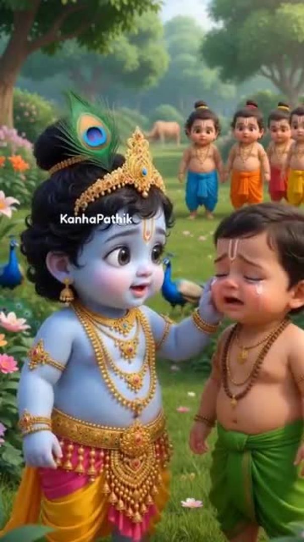 ठाकुर_जी_ने_क्यों_की_माखन_चोरी__श्रीदामा_ने_बताया_सच_😳_‪@BhaktiPath‬(360p)