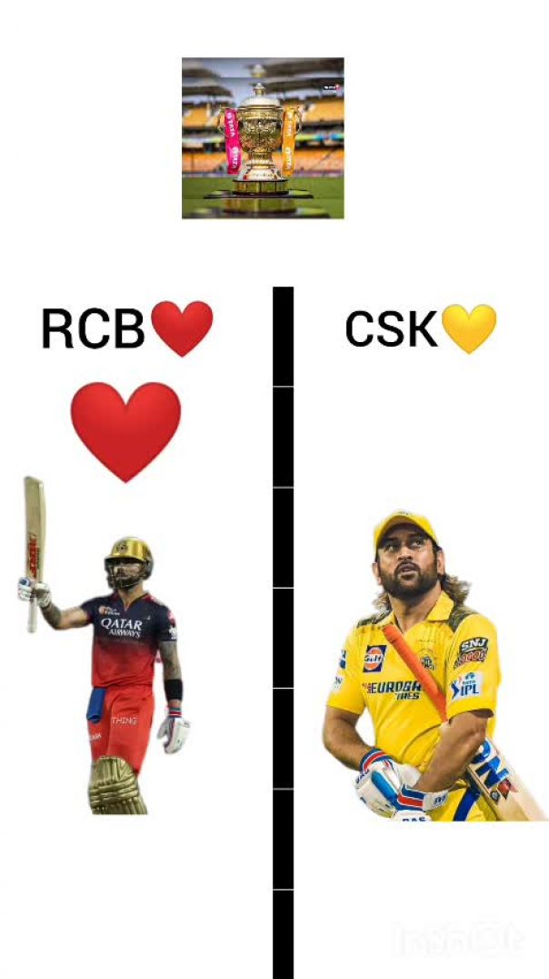 Dhoni💛 vs Kohli ❤️