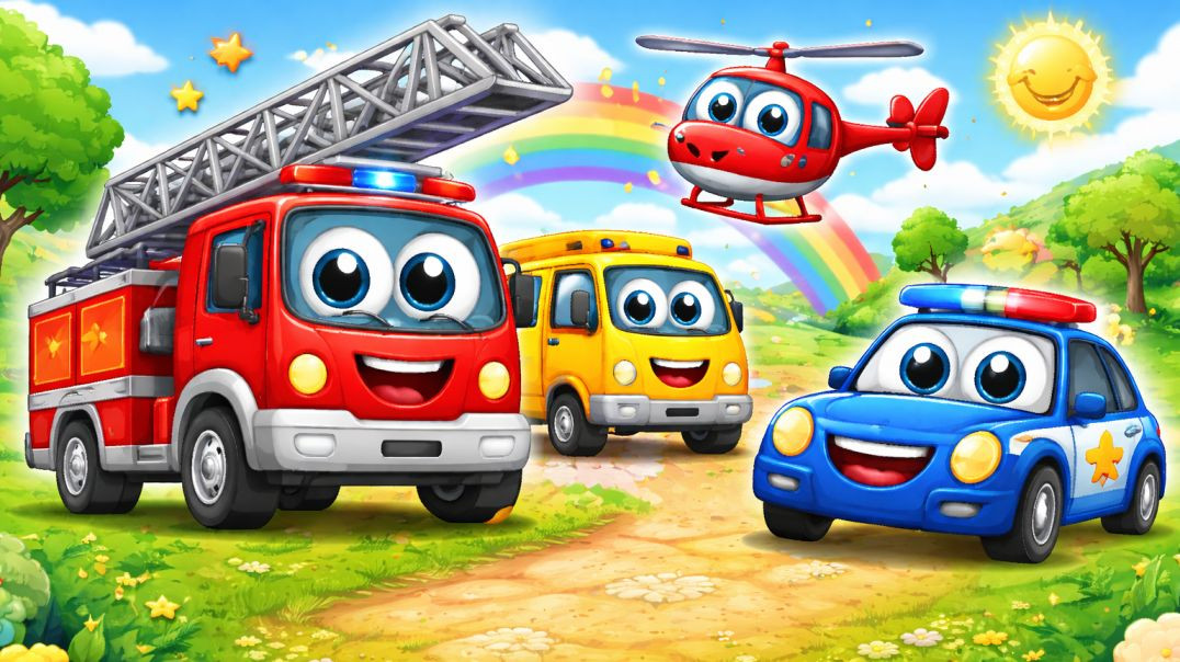 ⁣Funny Cartoon Cars & Toys Adventure for Kids | Learn Vehicles with Fun Rhymes 🚗🚜 | Zee TV Rhymes