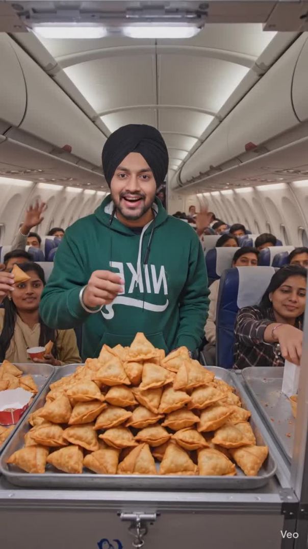 “Flight Mein Samose Ka Dhamaal 😱✈️”