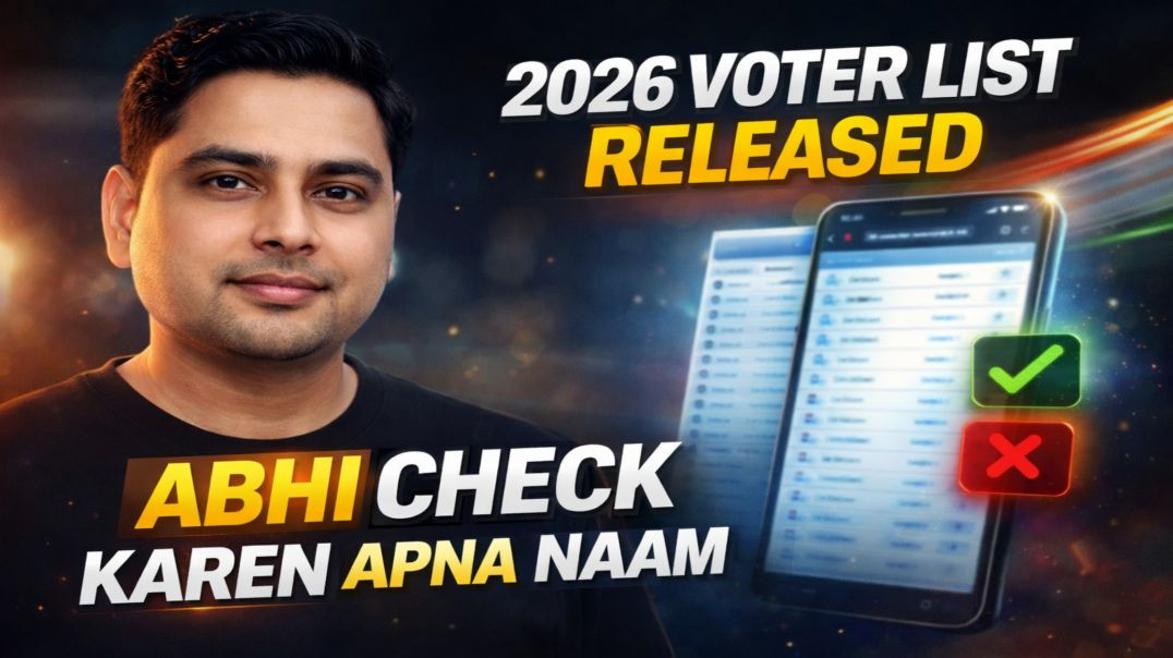 ⁣2026 Voter List Released 🚨 Abhi Check Karein Apna Naam – Nahin To Pachtayenge! #shanukasafar