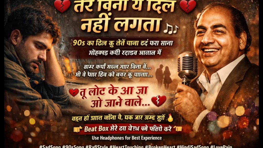 ⁣तेरे बिना ये दिल नहीं लगता हिंदी सॉन्ग