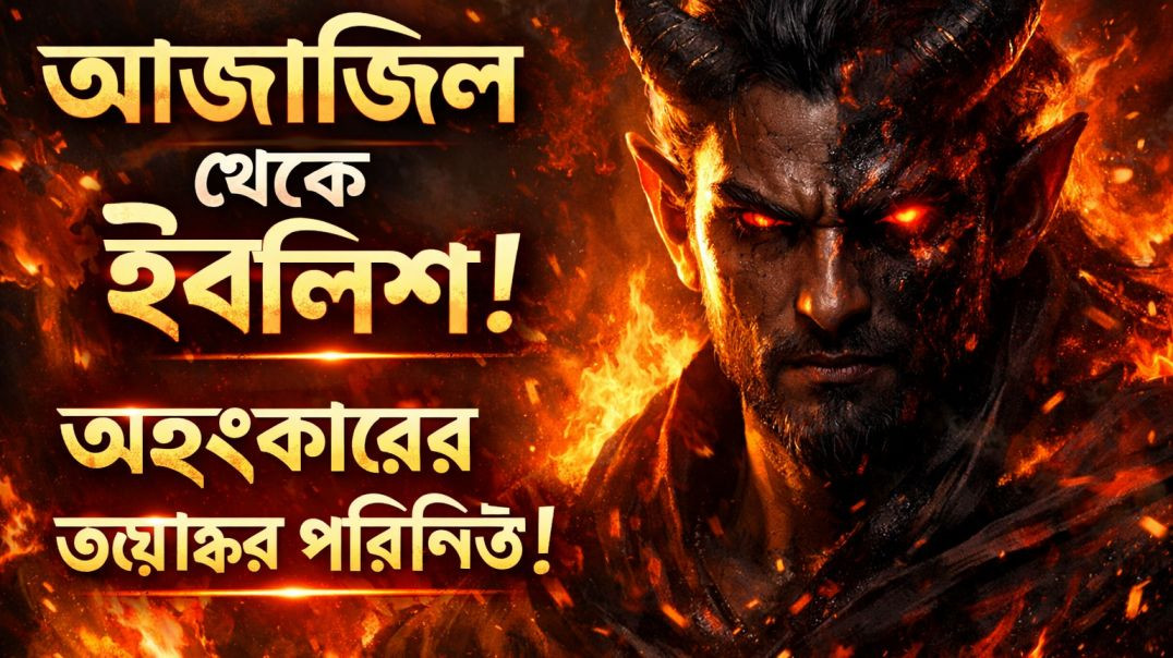 “আজাজিল থেকে ইবলিশ! অহংকার কীভাবে একজন ইবাদতকারীকে শয়তান বানালো?”