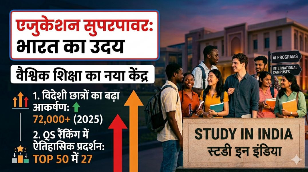 ⁣उड़ान स्वदेशी, पहचान विदेशी: भारत बना दुनिया का पसंदीदा 'एजुकेशन हब' बदलती तस्वीर: विदेशों