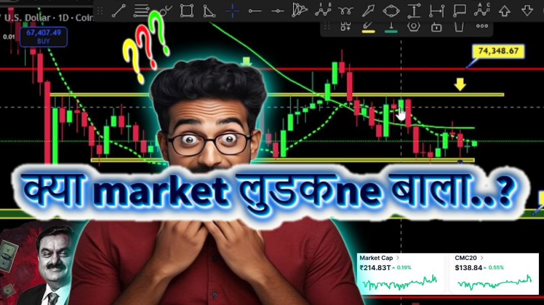 ⁣क्या market लुडकne बाला..?क्या करे.. Today update