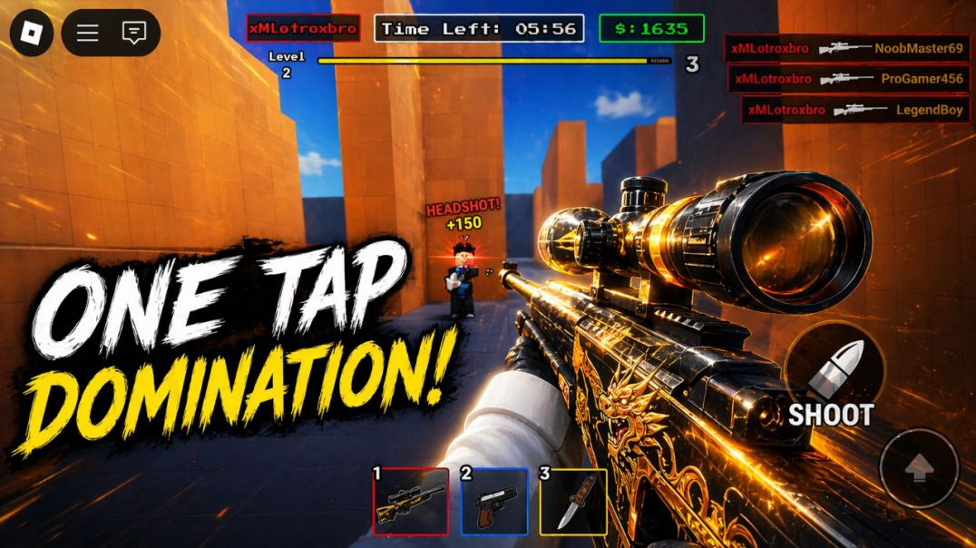 ⁣🔥 ONE TAP KILLS! 🎯 Roblox Sniper | Clean Headshots & Precision Gameplay