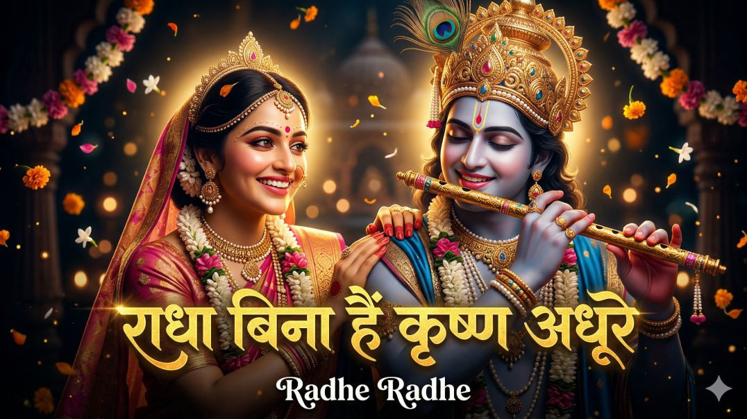 ⁣राधा बिना हैं कृष्ण अधूरे, radha bina hai krishna adhure, radha krishna bhajan, krishna bhajan, radh
