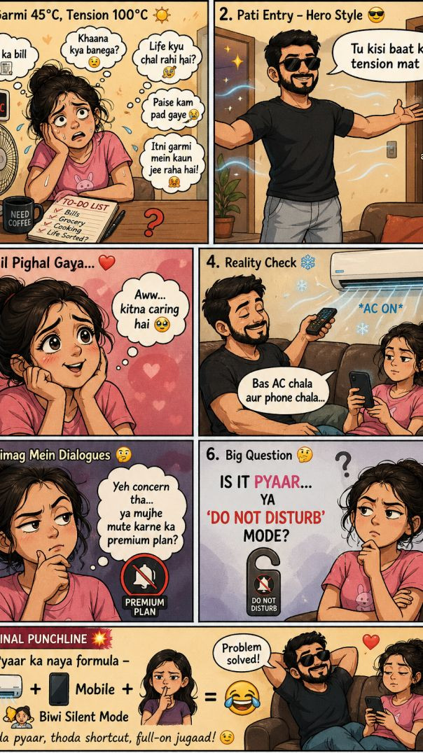 Pati Patni se kisi baat ki tension mat le