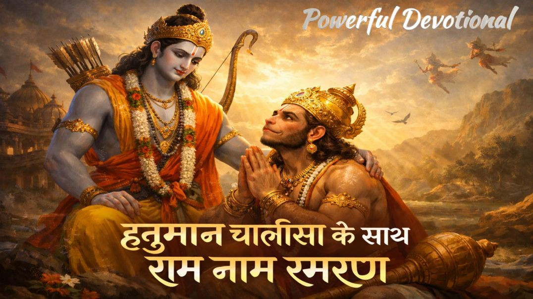 ⁣हनुमान चालीसा के साथ राम धुन  Hanuman Chalisa with Ram Dhun  शांति और शक्ति का अद्भुतसंगम