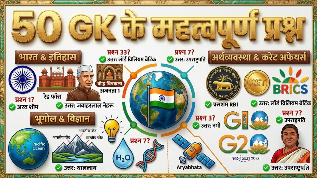 Top 50 Gk Questions With Answers
