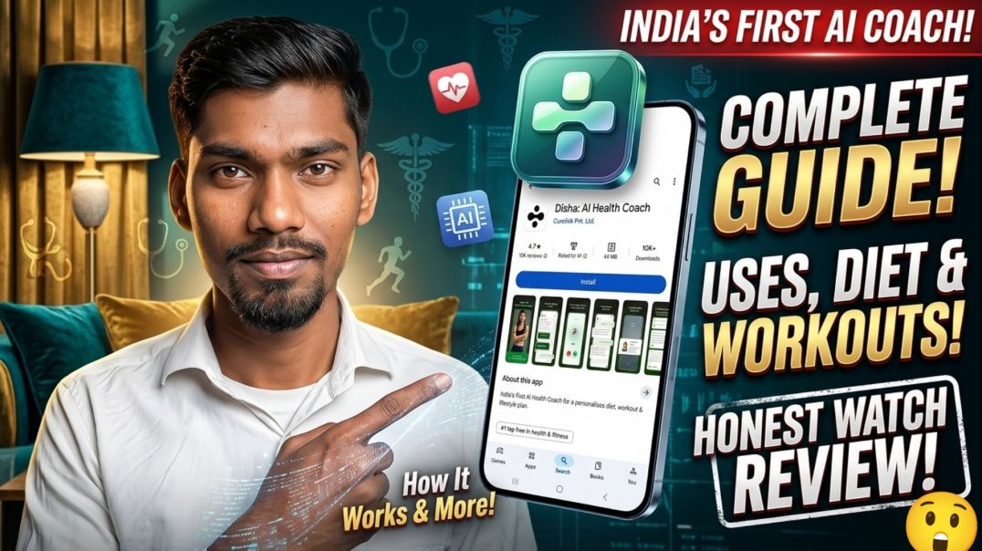 ⁣India's 1st AI Health Coach! 💪 Disha AI App Full Setup & Honest Review
