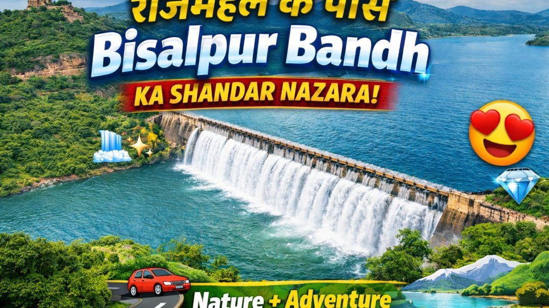 ⁣Rajmahal se Bisalpur Bandh tak ka safar | Beautiful Dam View 🚗🌄