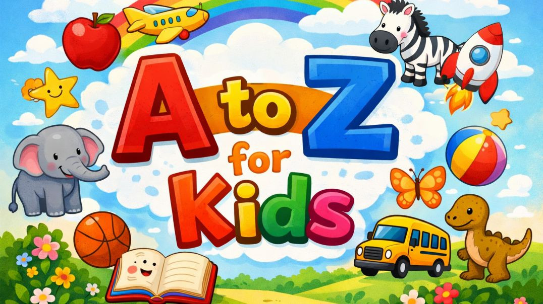 ⁣A to Z Alphabet for Kids  ABC Learning with Fun 🧸📚  Easy English for Children