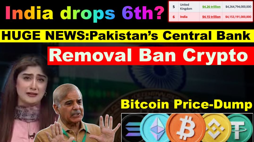 HUGE NEWS:Pakistan’s | India drops | Bitcoin chat #coinkhazana