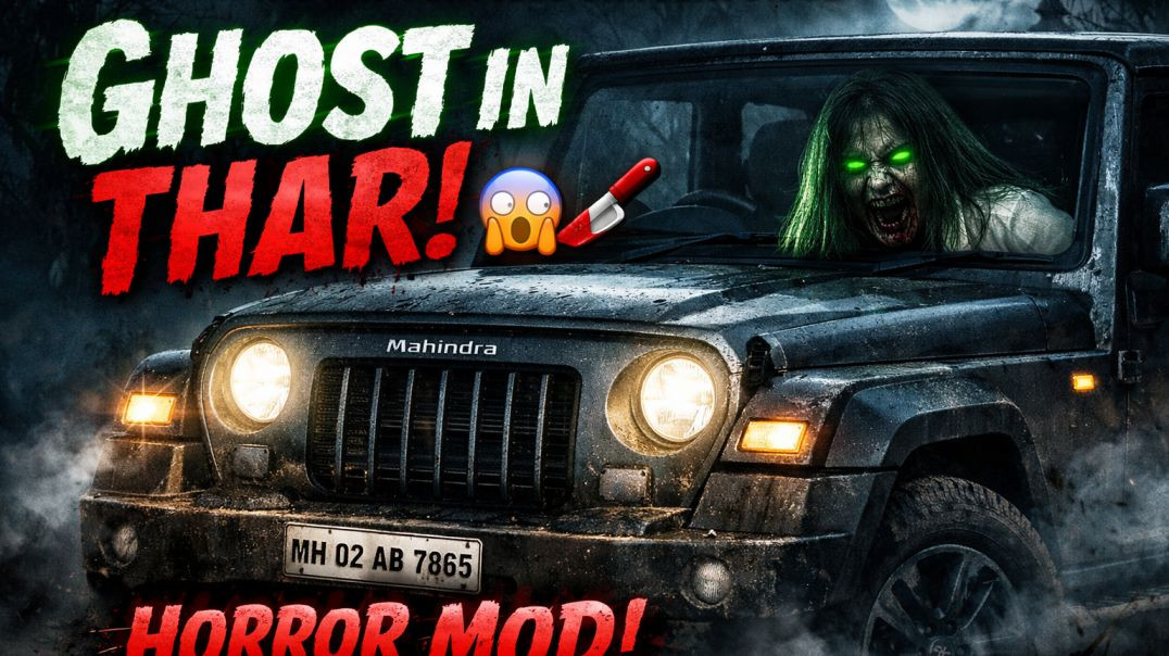 ⁣👉 Thar अपने आप चलने लगी 😱 | Ghost Part 2 #shorts 👉 चुड़ैल ने गाड़ी पकड़ ली 😨🔥 #shorts