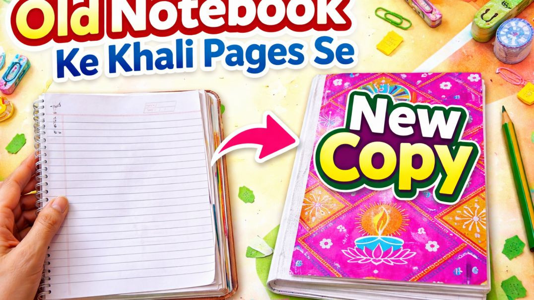 ⁣Purani Notebook ka kya karein? 🤔 Waste to Best! #diy