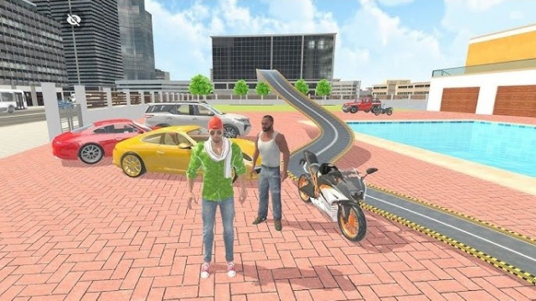 ⁣New mega ramp challenge In Indian theft auto simulator 😱