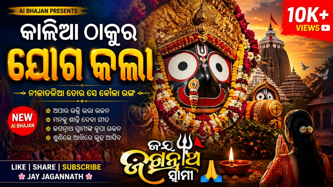 ⁣Kalia Thakur Joga Kala 🙏 | Nilachaliya Tora Se Kola Rang | AI Odia Jagannath Bhajan 2026