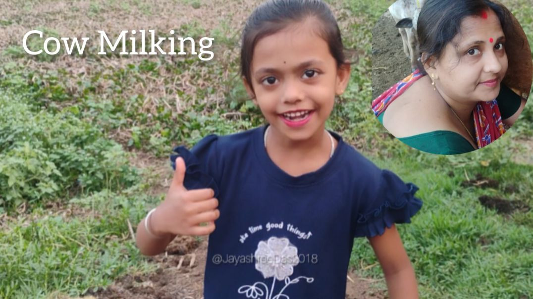 ⁣Village women power l Cow Milling Routine 🐄🍼#familylife#villagelife#dailyvlog
